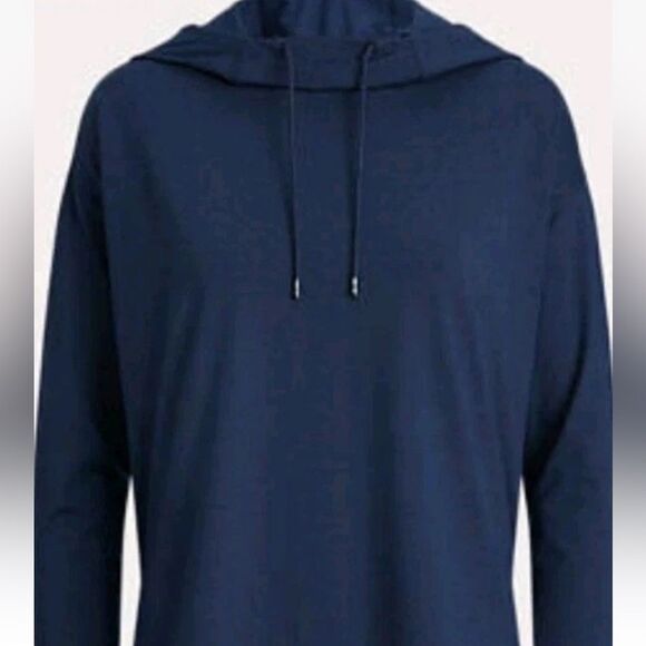 RLX Ralph Lauren Lux Carbon Spring Navy Heather Womens Golf Hoodie - Picture 3 of 7